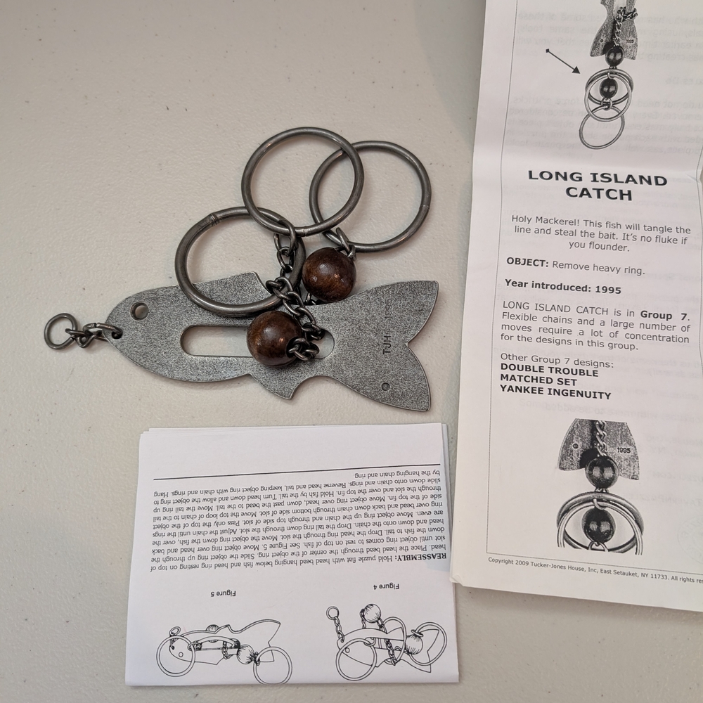 Long Island Catch Tavern Puzzle With Paperwork.
